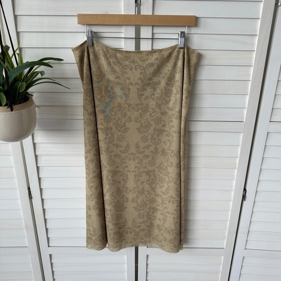 WEWOREWHAT Revolve Moody Baroque Paisley Midi Skirt Stone Multi A Line Size XXL‎ - Picture 1 of 14